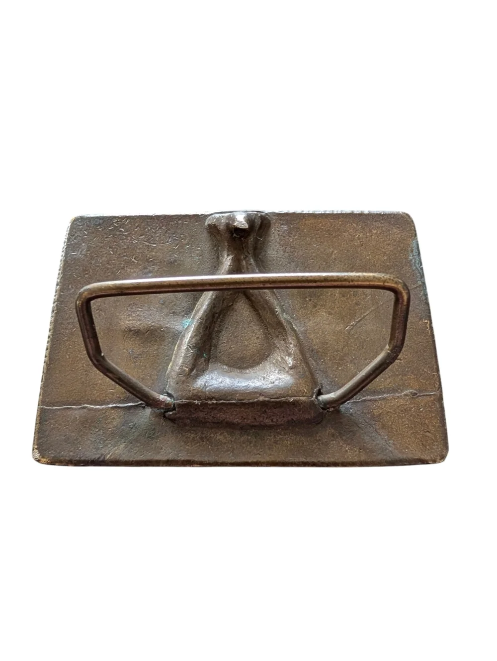 Vintage 70s 80s Jack Daniel's Tennessee Whiskey Bronze Belt Buckle.